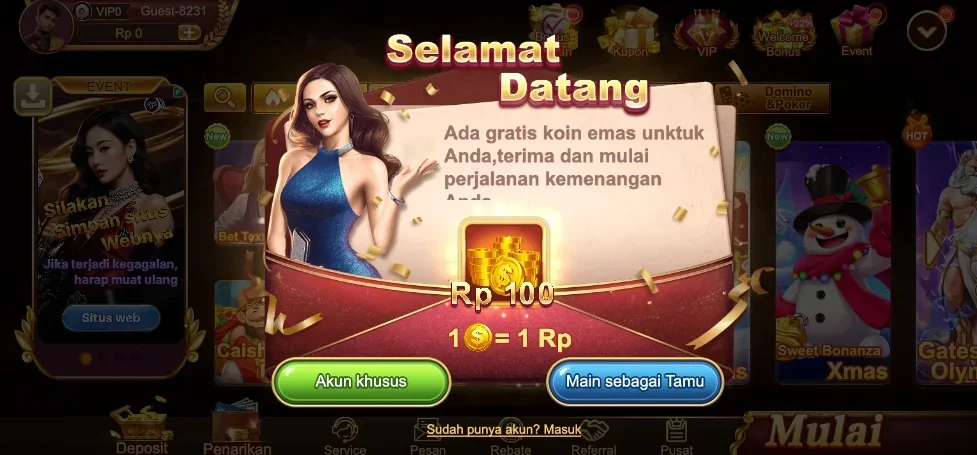 Screenshot UANG - Slot Online Terpercaya